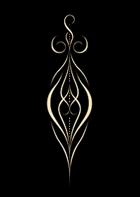 Gold pinstripe design