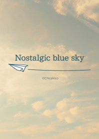 Nostalgic blue sky