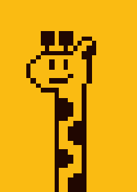 ドット絵のゆるいキリンの着せかえ