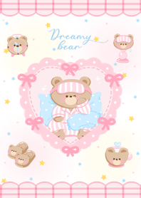 Dreamy bear (pink)