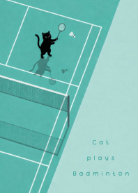 Badminton Cat Green Theme