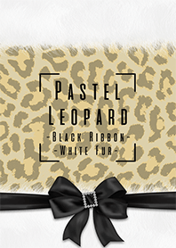 Pastel color leopard pattern brown