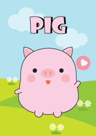 Lovely Fat Pink Pig Theme