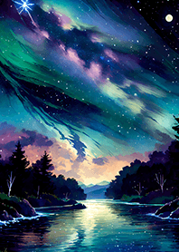 Beautiful starry night view#2880