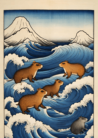 Ukiyo-e - Capybara 3c8c75