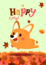 Happy Corgi : Autumn