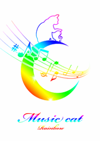 Music Cat Rainbow