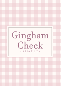 Gingham Check-Natural Pink 10