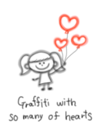 Graffiti with so many of hearts 2