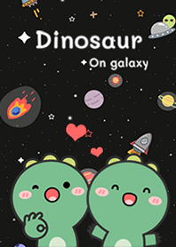 Dinosaur green on galaxy