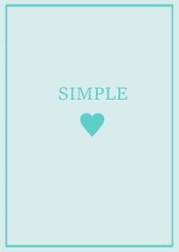 SIMPLE HEART =turquoise=