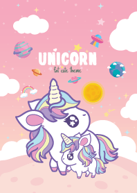 Unicorn Kawaii Galaxy Lady Pink