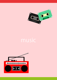 Holiday Boombox on red