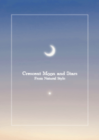 Crescent Moon and Stars33/Natural Style