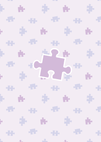 Jigsaw puzzle piece simple purple