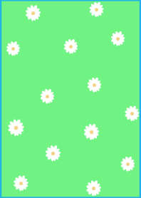 flowers bloom/yellowgreen blue
