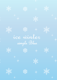 ice winter simple Blue