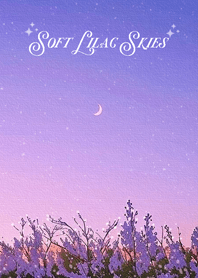ท้องฟ้าสีไลแลคอันอ่อนนุ่ม