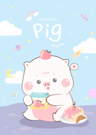 Pig Cute : Galaxy Pastel