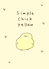 シンプル ひよこ イエロー