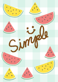 Smile - summer watermelon check 26-