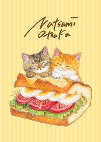 Happy Cats and bread