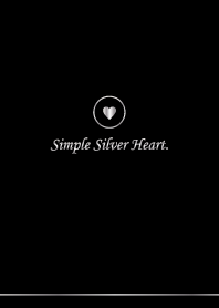 Simple Silver Heart.