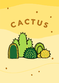 Little cactus in the desert