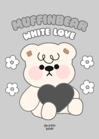 Muffin Bear :  white love
