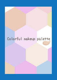Colorful makeup palettej-BLUE-WHITE