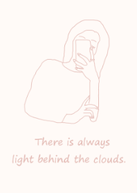 selfie girl /pink beige