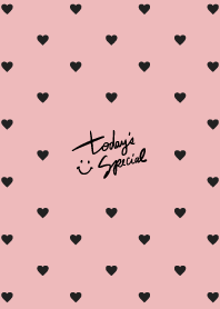 Black heart darkish pink2 from Japan