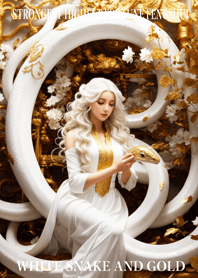White snake and gold  Lucky 46
