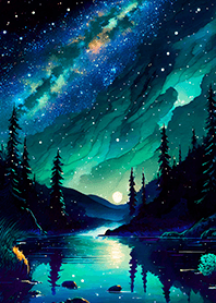Beautiful starry night view#1832