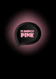 Flamingo Pink Button In Black V.3