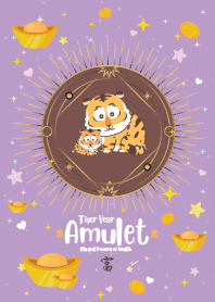 Tiger Year Amulet of Wealth Purple