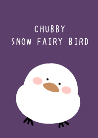 CHUBBY SNOW FAIRY BIRD/DEEP PURPLE