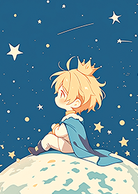 星球上看著夜空的小王子❤️海軍藍