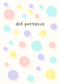 dot pattern16 - watercolor painting-joc