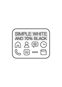 Simple white and 70% black 2.0
