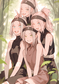 可愛的女忍者合照 2