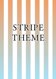 GRADATION STRIPE/ORANGE BLUE/WHITE