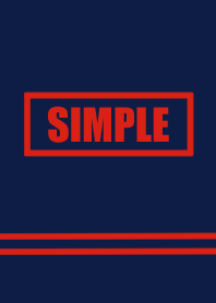 Red navy simple