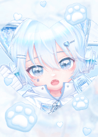 Cyber Kitty Girl 2 - Blue 01
