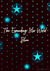 The expanding star world blue