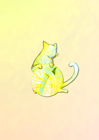 Summer watercolor cat 8