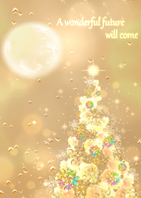 Christmas tree with rising money luck1.