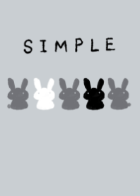 Theme of a monotone usagi