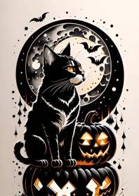 halloween cat 5FFCaF
