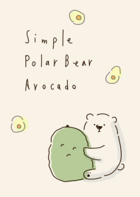 simple Polar Bear Avocado.